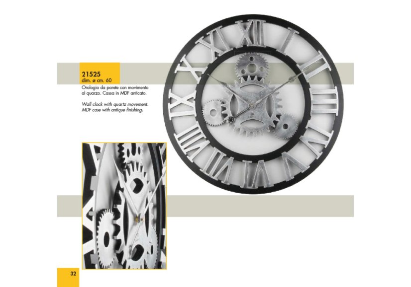 Designové nástěnné hodiny 21525 Lowell 60cm