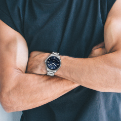 LAVVU Pánske hodinky so zafírovým sklom HERNING Blue