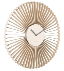 Nástěnné dekorační kovové hodiny 6074WH Karlsson 50cm, bílé