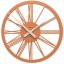 Dizajnové hodiny 10-114 CalleaDesign 45cm (viac farieb) Farba caffe latte-14 - RAL1019