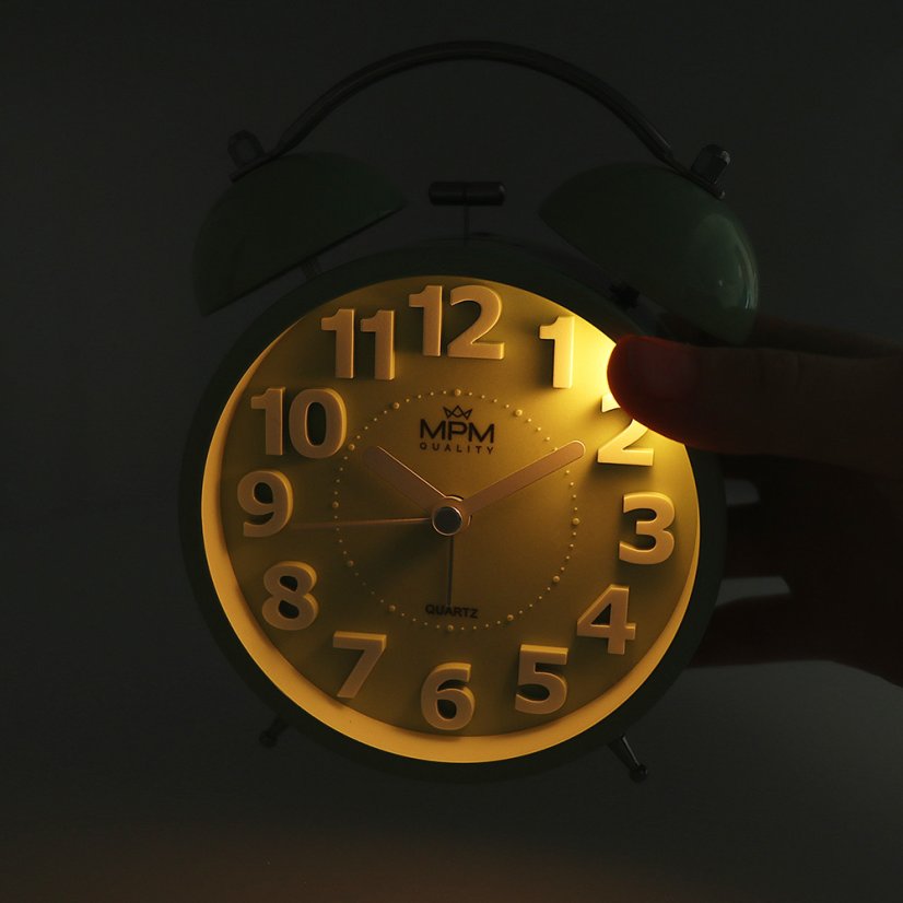 Budík s tichým chodem MPM C01.4056.45