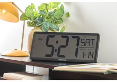 Digitální LCD hodiny 6020BK Karlsson 35cm