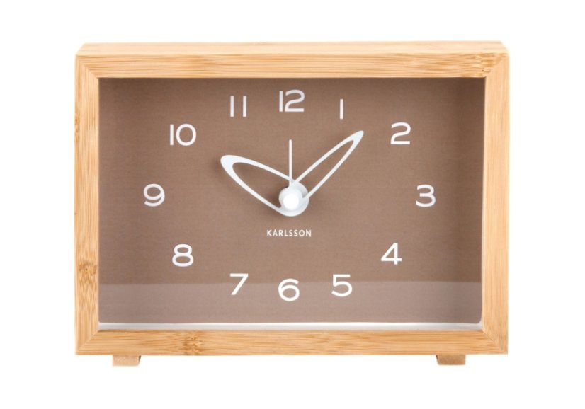 Dizajnové hodiny s budíkom 6034BR Karlsson 19cm
