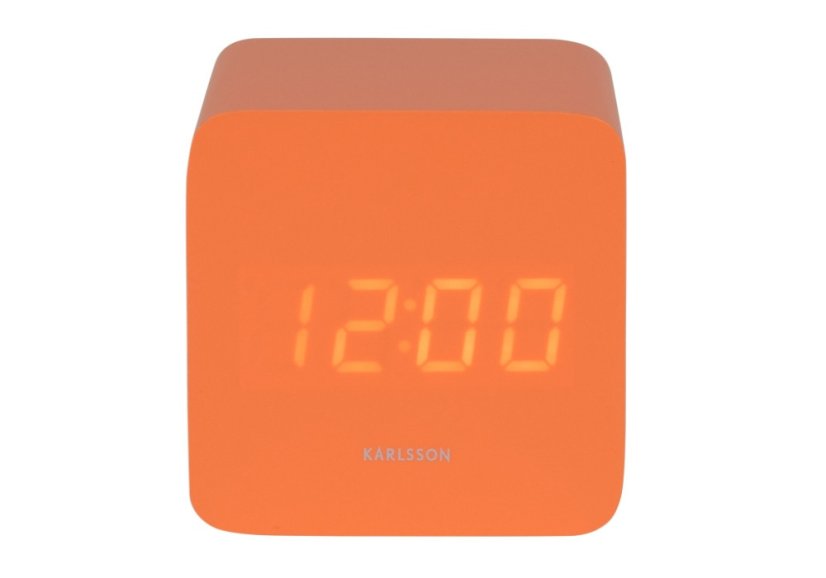 Dizajnové LED hodiny s budíkom 5982OR Karlsson 7cm