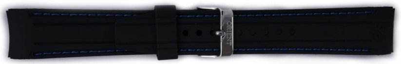 Černý silikonový řemínek Orient VDFCKSX, stříbrná přezka (pro model FUNG3)