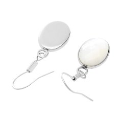 Nerezové náušnice 5771 - stříbrné barvy - SER.5771