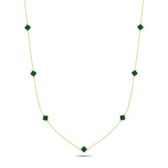 Zlatý náhrdelník štvorlístok ZN0067XJ73-1145 (585/1000) 45cm 3,11g