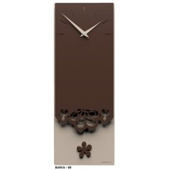 Dizajnové hodiny 56-11-1 CalleaDesign Merletto Pendulum 59cm (viac farebných verzií) Farba čokoládová-69 - RAL8017