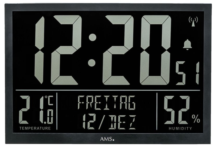 Digitální rádiem řízené hodiny AMS 5889 Digitální rádiem řízené hodiny AMS 5889