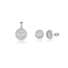Strieborná súprava so zirkónmi JVD SVLS0136SH2BI00