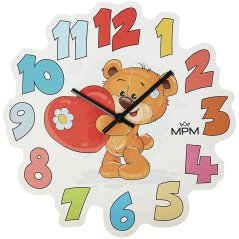 Detské nástenné hodiny MPM Bear - E07M.4264.00