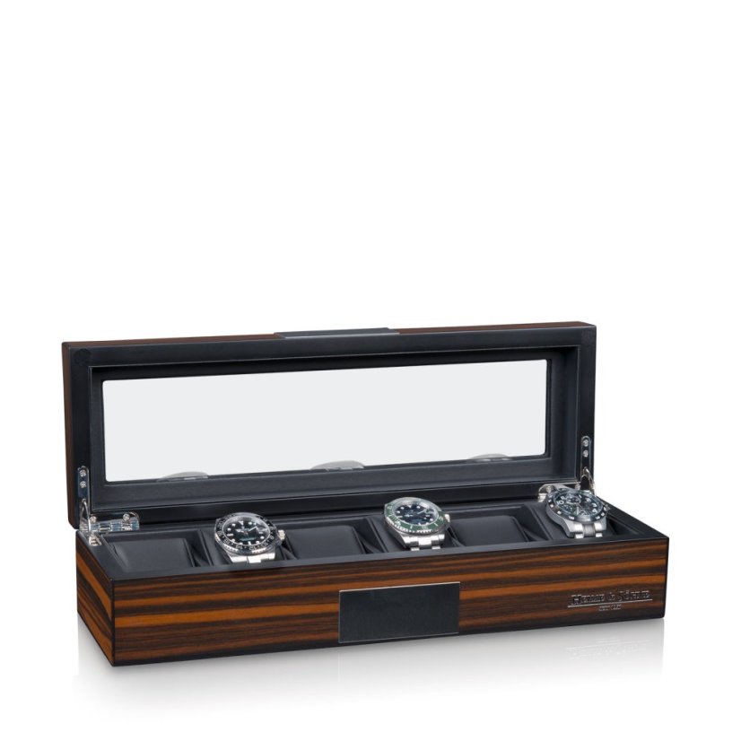 Kazeta na hodinky HEISSE & SÖHNE 70019-184.159 HS Vegas 6 - Ebony