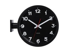 Oboustranné nástěnné hodiny 5966BK Karlsson 38cm