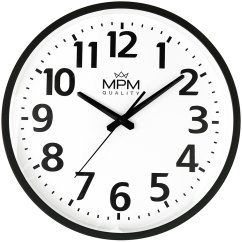 Nástenné hodiny s tichým chodom MPM Classic - B - E01.4205.0090