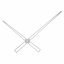 Kovové hodinové ručičky B31 (172 mm, 123 mm) - stříbrné - Ručičky hodinové B31 pár stříbrné