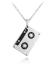Retro stříbrný náhrdelník MINET KAZETA JMAN0096SN45