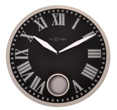 Dizajnové nástenné kyvadlové hodiny 8161 Nextime Romana 43cm