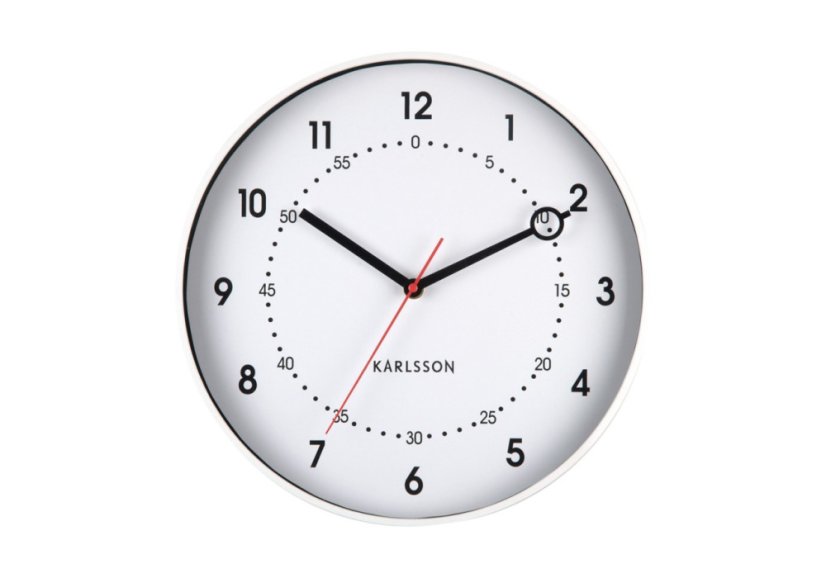 Dizajnové nástenné hodiny 6038WH Karlsson 32cm