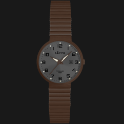 Titanové pružné hodinky s vodotěsností 100M LAVVU LUNDEN Small Rose Gold