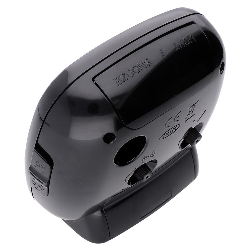 Budík s LED podsvícením a tichým chodem MPM  C01.3530.9090