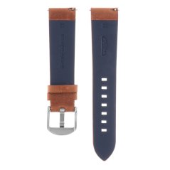 Kožený řemínek na hodinky PRIM RB.13222 (22 mm) - hnědý/tmavomodrý - PRIM Rathouský 2024 - RB.13222.2220.5032.XL1