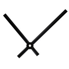 Kovové hodinové ručičky B15 (95 mm, 76 mm) - černé - Ručičky hodinové N2151...B15 pár