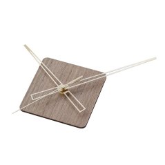 Nástěnné nalepovací hodiny PRIM Completely Silent - tmavě hnědé - supertiché - E07P.4521.54