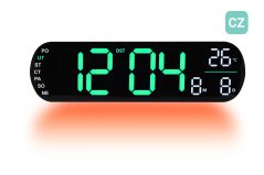 Digitálne svietiace hodiny s češtinou JVD DH5502.4