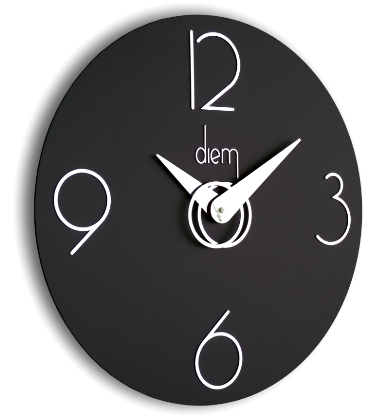 Designové nástěnné hodiny I501N black IncantesimoDesign 40cm