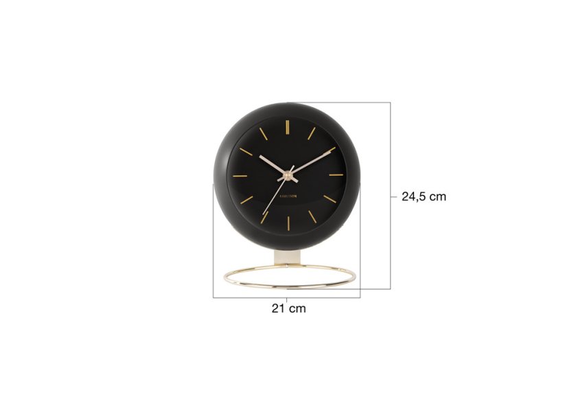 Dizajnové stolné hodiny 5832BK Karlsson 25cm