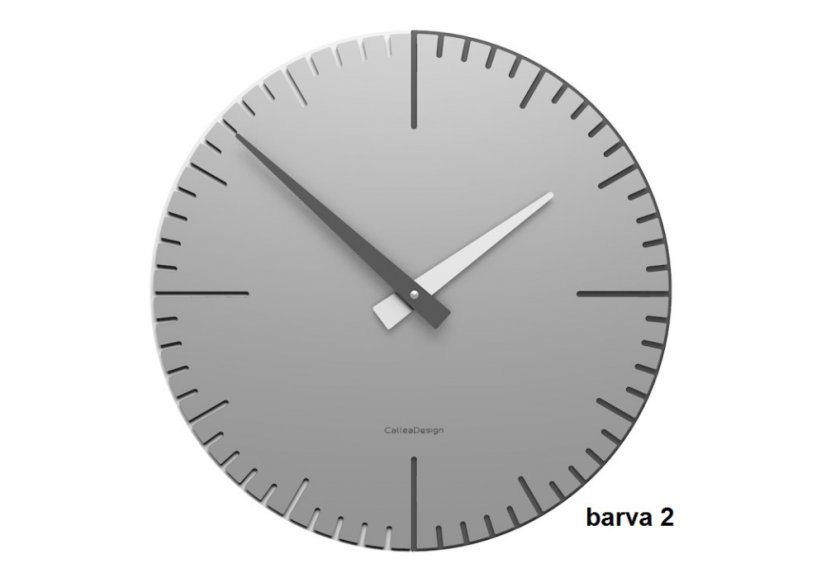 Dizajnové hodiny 10-025 CalleaDesign Exacto 36cm (viac farebných verzií) Farba čierna klasik-5 - RAL9017