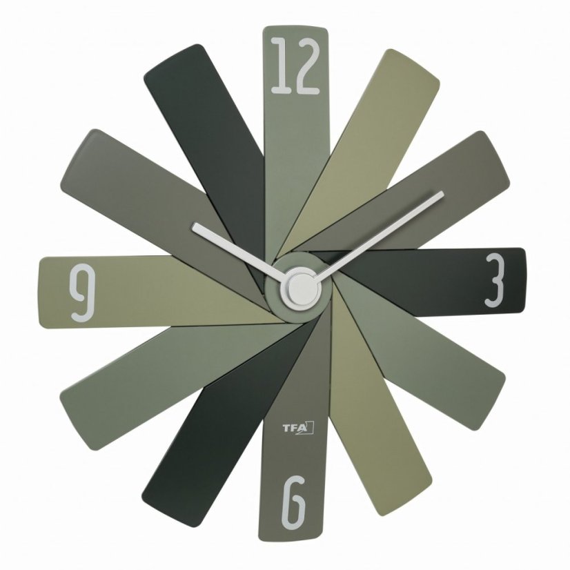 TFA 60.3020.04 - Dizajnové nástenné hodiny CLOCK IN THE BOX - zelené