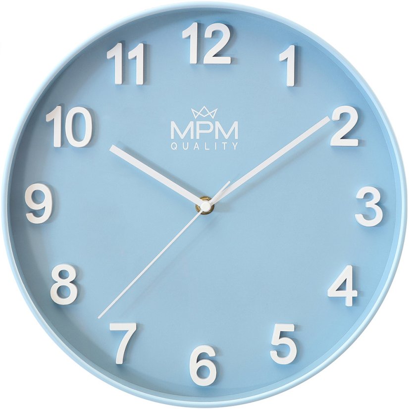 Nástenné hodiny s tichým chodom MPM Rivera - A - E01.4455.30