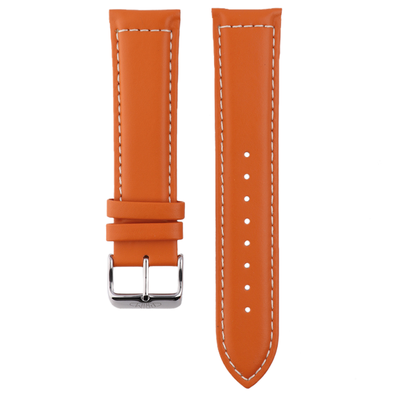 Kožený řemínek na hodinky  PRIM RB.13096.2220 - Orange (22 mm)