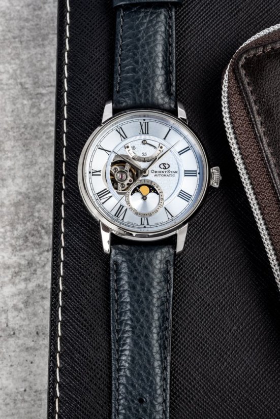 Orient Star Classic M45 F7 Moon Phase Open Heart Automatic RE-BT0007L00B Limited Edition 190pcs (+ náhradný remienok)