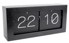Dizajnové nástenné/Stolné preklápacie hodiny 5642BK Karlsson 37cm