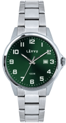 LAVVU Stylové pánské hodinky HAMRE Green 100M