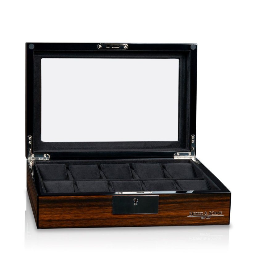 Kazeta na hodinky HEISSE & SÖHNE 70019-196.159 HS Tenor 10 - Ebony