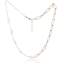 MINET Pozlátený strieborný náhrdelník s prírodnými perlami