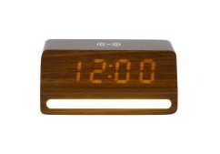 LED hodiny-budík 6078DW Karlsson s nabíječkou smartphonů 16cm