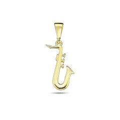 Zlatý prívesok saxofón ZP0180XJ70-6900 (585/1000) 0,69g