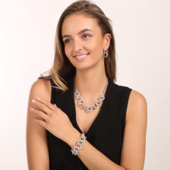 Strieborný náramok JVD SVLB0939S750018