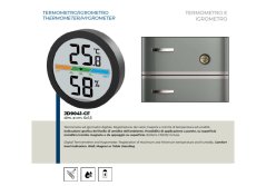 Magnetický digitální teploměr s vlhkoměrem JD9041 Lowell 6cm