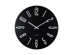Dizajnové nástenné hodiny 6090BK Karlsson 40cm