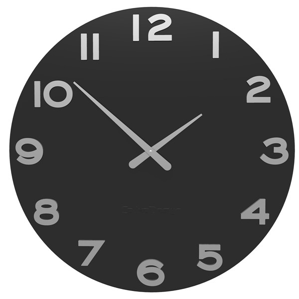 Dizajnové hodiny 10-205 CalleaDesign 60cm (viac farieb) Farba grafitová (tmavo šedá)-3 - RAL9007