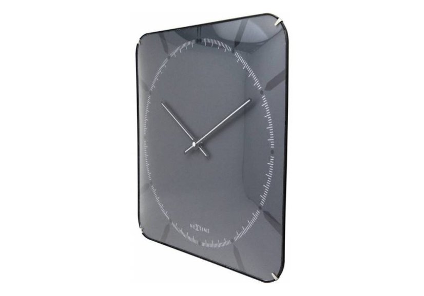 Dizajnové nástenné hodiny 3173 Nextime Michael Dome Grey 35cm