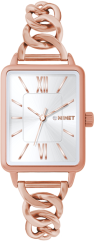 MINET Rosegold dámské hodinky SIENA se rosegold ocelovým řemínkem