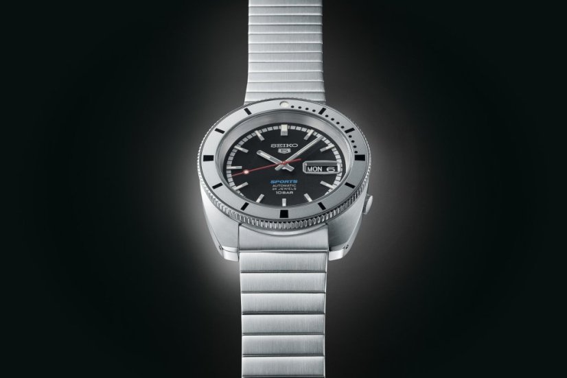 Seiko SRPL05K1 Seiko 5 Sports ‘Pepper Black’ 1968 Recreation Limited Edition