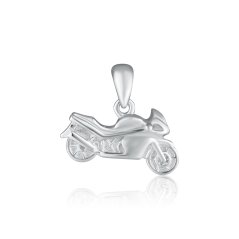 Strieborný prívesok motorka JVD SVLP0622XH20000