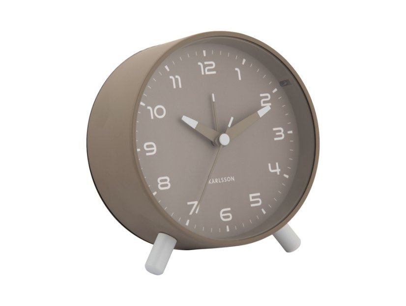 Designový budík 6029GY Karlsson 12cm
